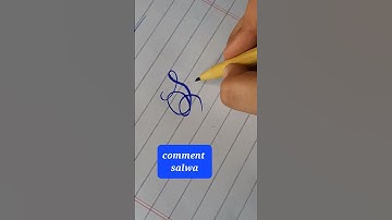 how to write name 💥salwa 😘 cursive writing #youtubeshorts #youtube #ytshorts