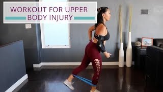 6 Workouts For Upper Body Injury | Working Out With Broken Arm