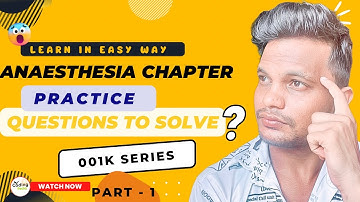 Anaesthesia Questions ll Solve in one minute ll Part - 1 #cpc #aapc #cpcexam #icd #medical #ahima