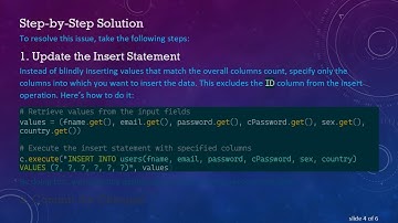 Solving the Sqlite3 Table Users Error: "Table has 7 columns but 6 values were supplied"