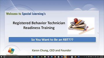 RBT Readiness: Registered Behavior Technician Readiness Training