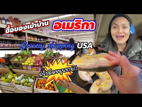 V90.ซื้อของเข้าบ้านวิสคอนซิน USA เทียบราคาเงินไทย ค่าครองชีพถูกหรือแพง/Grocery shopping WI-USA/แม่บี