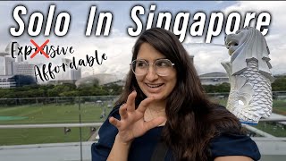 SOLO Girl Travelling to Singapore | I cried on the first day | Indian backpacker in South East Asia!