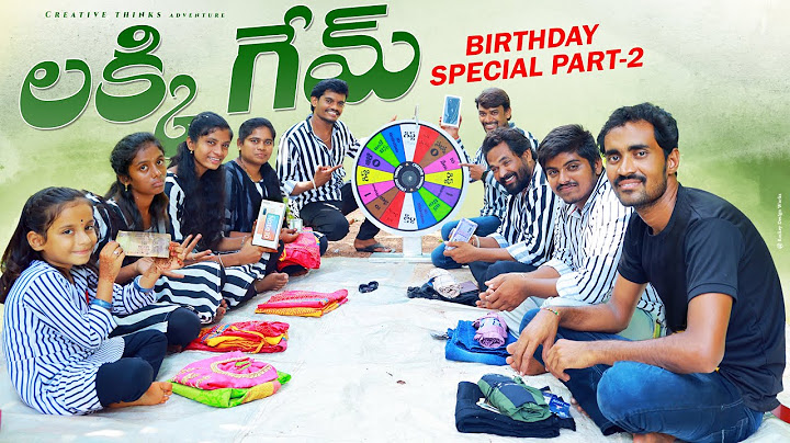 Mana Creative Thinks Birthday Gifts లక్కీ వీల్ Comedy😂 & చిన్న యాక్సిడెంట్ 😐