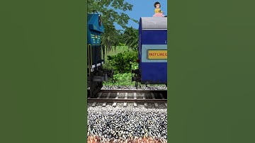 WDG4 Coupling ICF BLUE SLR Coach | ATG #shorts #train #viral #atgtrain