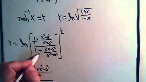 Inverse Hyperbolic Functions Example 4