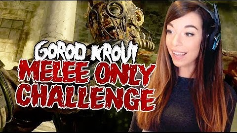Gorod Krovi Zombies MELEE ONLY CHALLENGE! (Black Ops 3 Zombies)