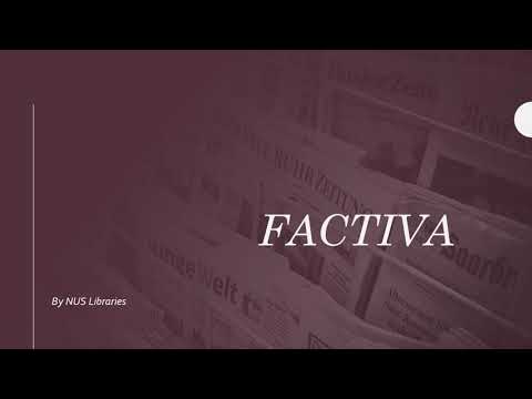 Three Ways to Use Factiva