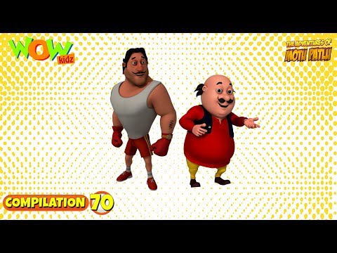 Motu Patlu   Non stop 3 episodes  3D Animation for kids    70