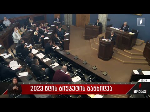 2023 წლის ბიუჯეტის განხილვა