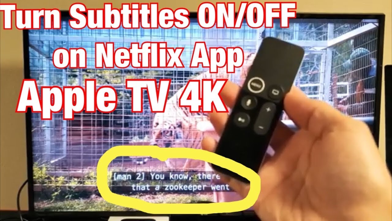 Velkendt i dag Genveje Apple TV 4K: How to Turn ON/OFF Subtitles (CC) on Netflix App - YouTube