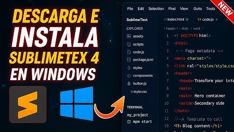 Como Descargar e Instalar Sublime Text 4 En PC Windows FULL ESPAÑOL ✅ Poderoso Editor De Código 🚀