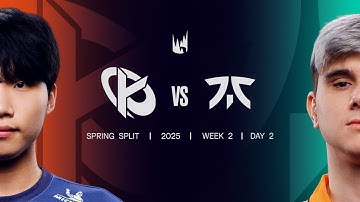 KC v FNC | 2025 LEC Spring | Week 2 Day 2 | Karmine Corp vs. Fnatic Game 1