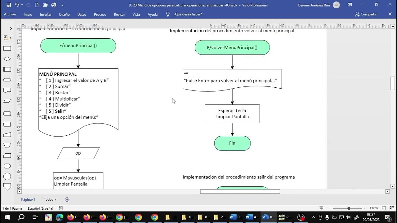 PSeInt - Menú de opciones operaciones aritméticas - YouTube
