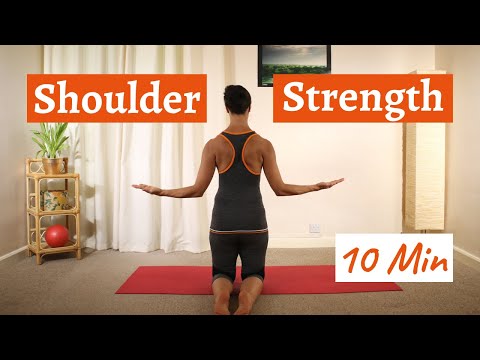 Shoulder And Upper Back Strength | Shoulder Rehab Pilates | 10 Min Workout No Equipment