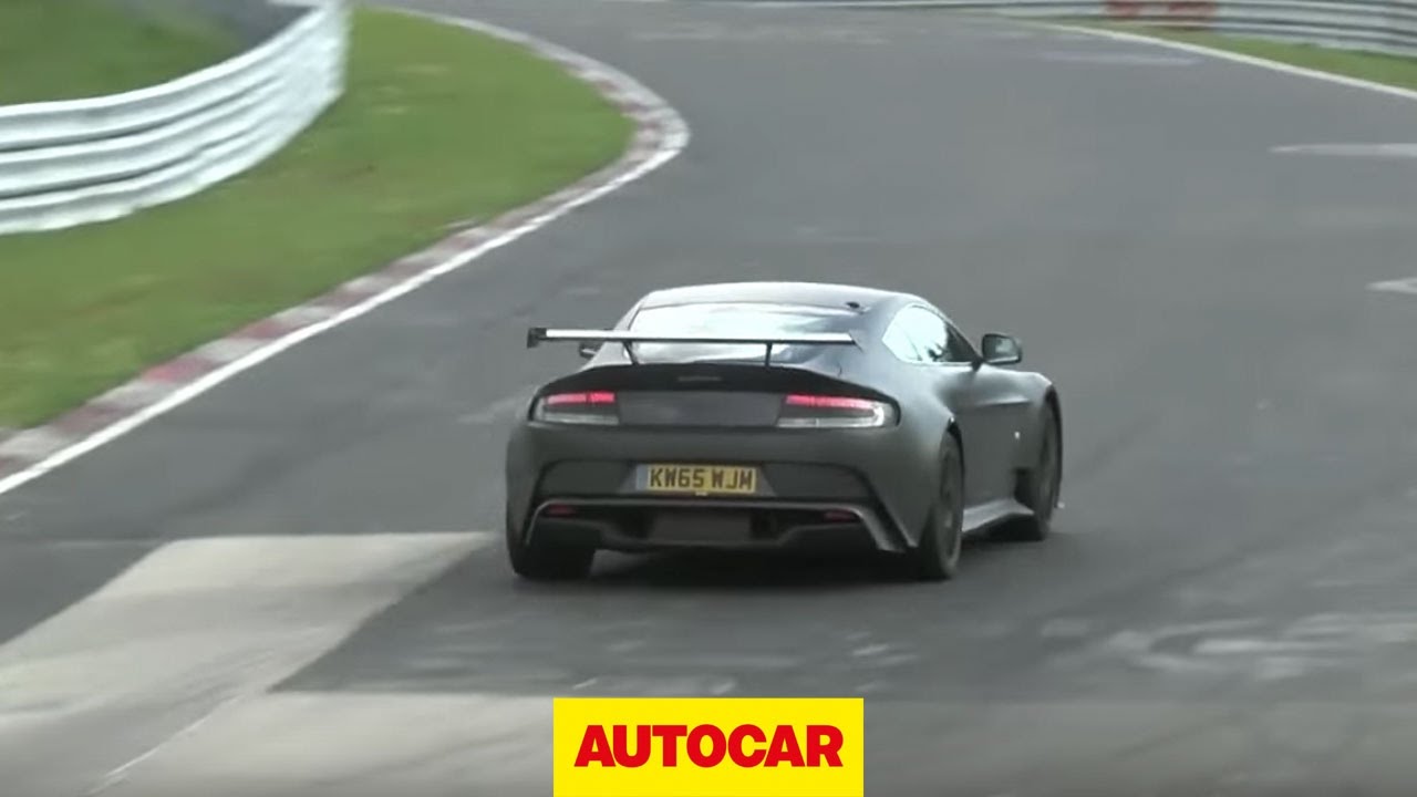 Aston Martin Vantage GT8 pure sound - Nürburgring testing | Autocar