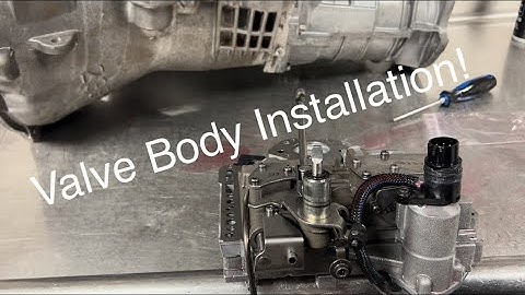Loganbuilt 47/48re DIY Kit Step 12: Valve Body Install