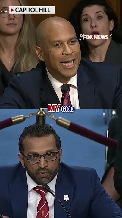 Kash Patel, Cory Booker ERUPT during Senate hearing #shorts #kashpatel #fbi #us #politics #foxnews