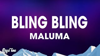 Maluma, Octavio Cuadras, Grupo Marca Registrada - BLING BLING (Lyrics/Letra)