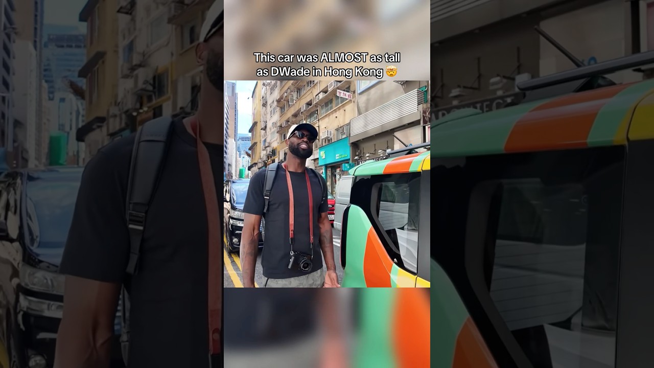 D.Wade was SHOCKED that cars were almost taller than him in Hong Kong 😳
