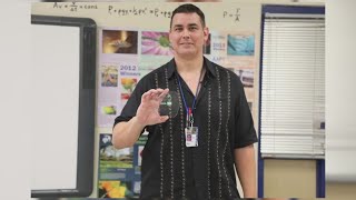 Michael Sorola wins KENS 5 EXCEL Award for South San Antonio ISD