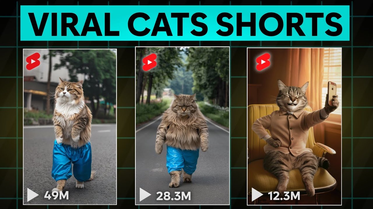 How to Create Viral Cats Shorts Using Ai ( new faceless channel ideas ...