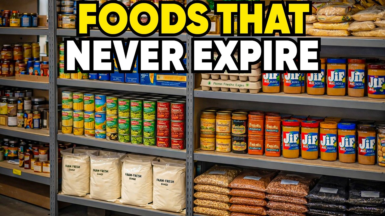 18 Must-Have Foods To STOCKPILE That NEVER EXPIRE!