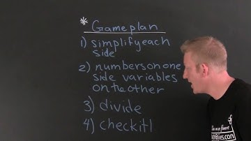 Solve Linear Equations 1