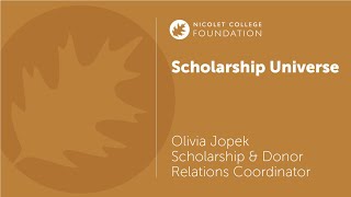 Nicolet College Foundation Scholarship Application Tutorial