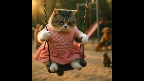 Kucing gemoy santai sore main ayunan #funny #catshorts #cute #fyp #shortvideo