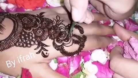 Easy Beautiful Mehndi | Step by Step Mehndi by @DrIfrah