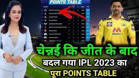 ipl 2023 today points table|| CSK vs KKR points after match points table fully changed #ipl2023
