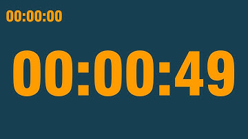 49 second timer (with end alarm, time elapsed and progress bar)