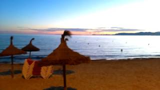 Mallorca, El Arenal. Calle Cartago am frühen Morgen. 360° View. HD1080p