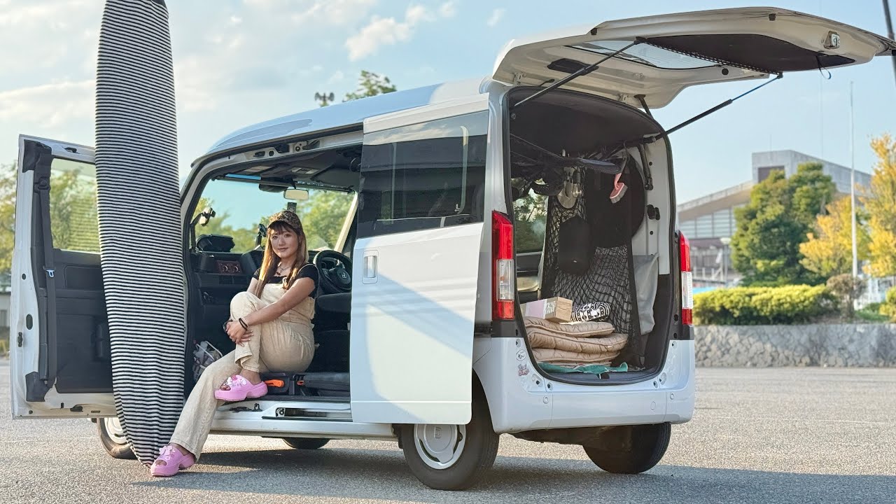 nekutarinnです! Snowboarder's Car Introduction] The Honda N-VAN/Asuka, a spacious