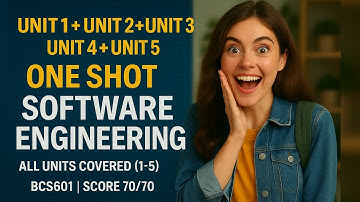 One Shot | Software Engg. | Complete syllabus in one go | Unit-1 to 5 | Aktu | Btech | 6th sem