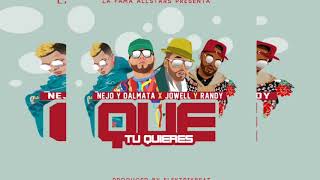Que Tu Quieres - Ñejo Y Dalmata Ft Jowell Y Randy Audio Oficial 2018 Estreno