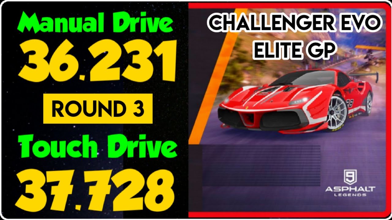 Asphalt 9 | Ferrari 488 Challenge Evo | Final Round 3 | Manual - 36.231 | TouchDrive - 37.728