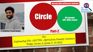 Circle (Part-2) Normal | Common chord | Pole & Polar | Conjugate points & Lines| Locus