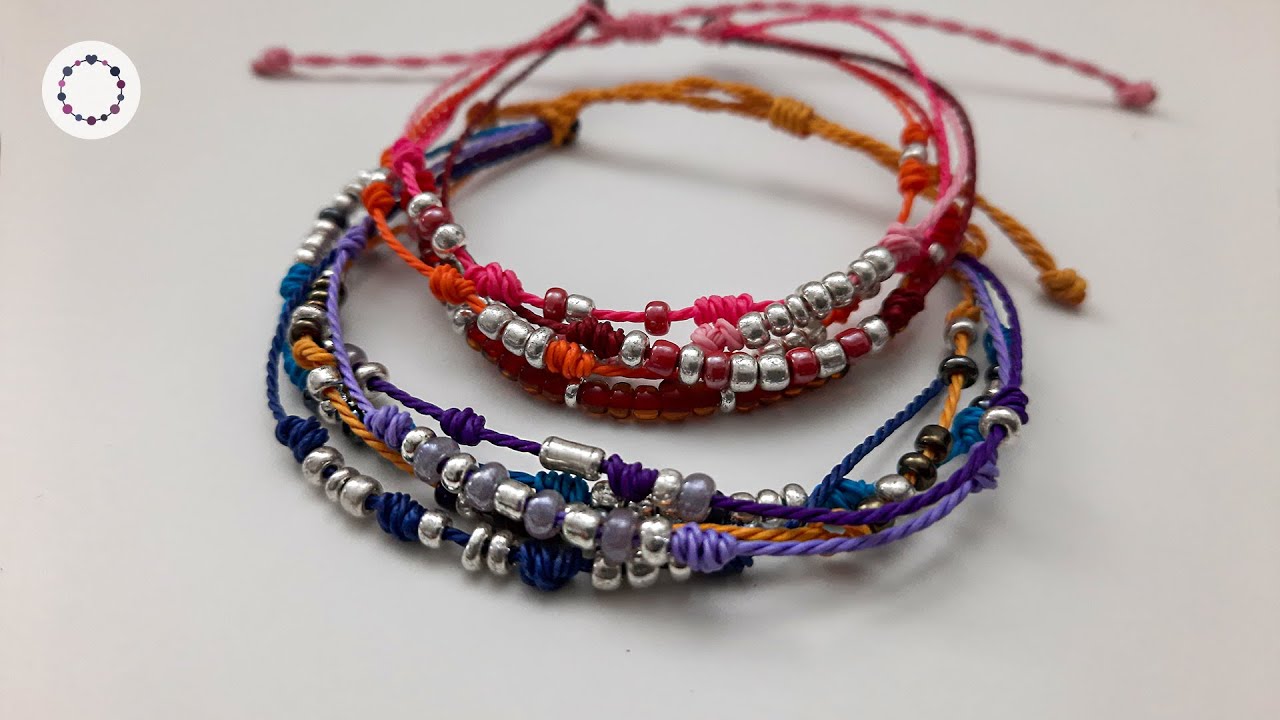 Multi Strand Beaded Friendship Bracelet Tutorial - Pura Vida Inspired Summer Bracelet