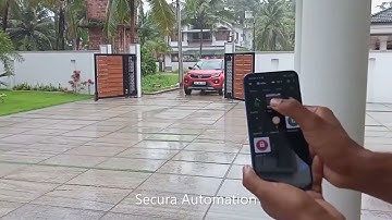 Automatic gate with mobile operation