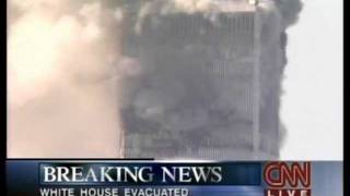 CNN 9-11-01 WTC South Tower collapses