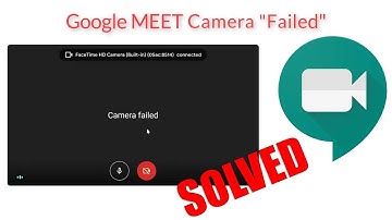 (Solved) Google MEET Camera "Failed" in Windows 10 | Google meet Camera Error