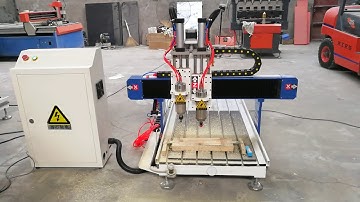 Acctek desktop model double process cnc router machine AKG6090