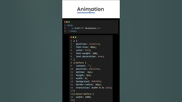 CSS Underline Hover Animation
