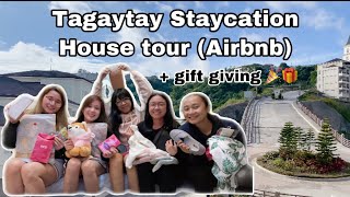 Tagaytay staycation (Airbnb) House tour + Gift giving 🎉🎁 | #dayswithKim