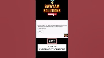 Soft Skills Week 6 Assignment Solutions | SWAYAM NPTEL | AUG-NOV 2025 | SUBSCRIBE