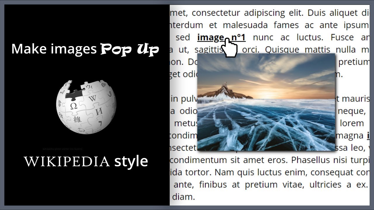 Images Pop Up When Hovering Links (Wikipedia Style) - YouTube