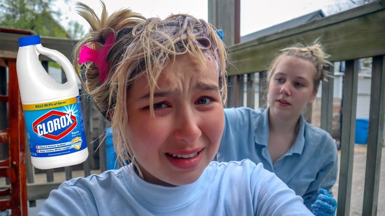 I Bleached My Hair With Clorox Hah Just Kidding Youtube