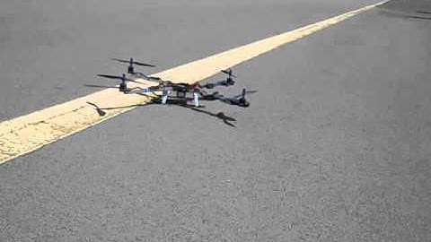 Multi Wii  - Quad with 2 yaw servos -test 3